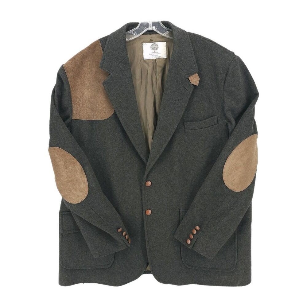 CHRISTOPHER DAWES Toscana Loden Wool Blend Shooting Jacket Blazer Size 50L